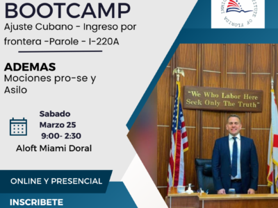 PRIMER BOOTCAMP (VERSIÓN PRESENCIAL)