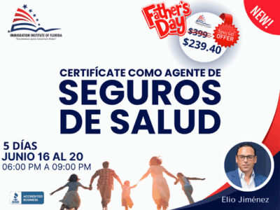 CERTIFICATE COMO AGENTE DE SEGUROS DE SALUD – 16 JUNIO