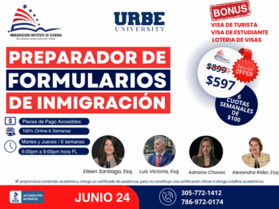 ASISTENCIA DE FORMULARIOS DE INMIGRACIÓN – 24 JUNIO