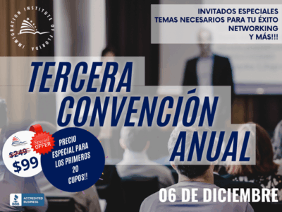 TERCERA CONVENCIÓN ANUAL – 06 DICIEMBRE