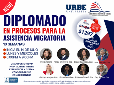 DIPLOMADO EN INMIGRACIÓN – 14 JULIO