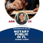NOTARY PUBLIC EN FLORIDA – 26 ABRIL