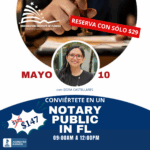 NOTARY PUBLIC EN FLORIDA – 10 MAYO