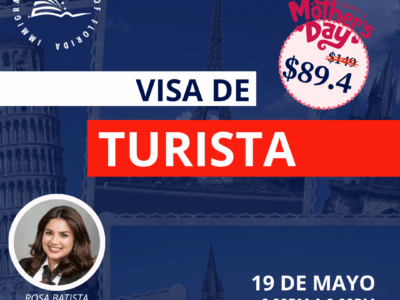 VISA DE TURISTA – 19 MAYO