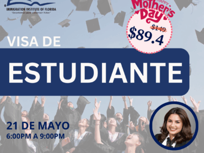VISA DE ESTUDIANTE – 21 MAYO