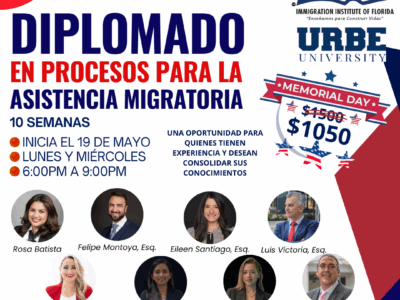 DIPLOMADO EN INMIGRACIÓN – 19 MAYO