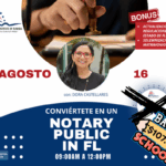NOTARY PUBLIC EN FLORIDA – 16 AGOSTO