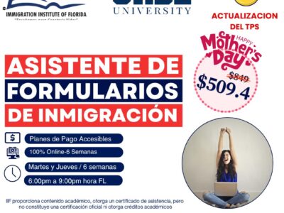 ASISTENCIA DE FORMULARIOS DE INMIGRACIÓN – 13 MAYO