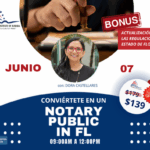 NOTARY PUBLIC EN FLORIDA – 07 JUNIO