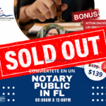 NOTARY PUBLIC EN FLORIDA – 07 JUNIO