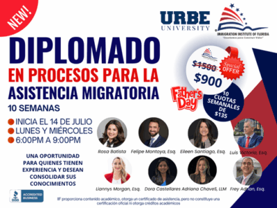 DIPLOMADO EN INMIGRACIÓN – 14 JULIO