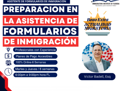 ASISTENCIA DE FORMULARIOS DE INMIGRACIÓN – 01 ABRIL