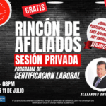RINCON DE AFILIADOS “CERTIFICACION LABORAL” – 11 JUNIO